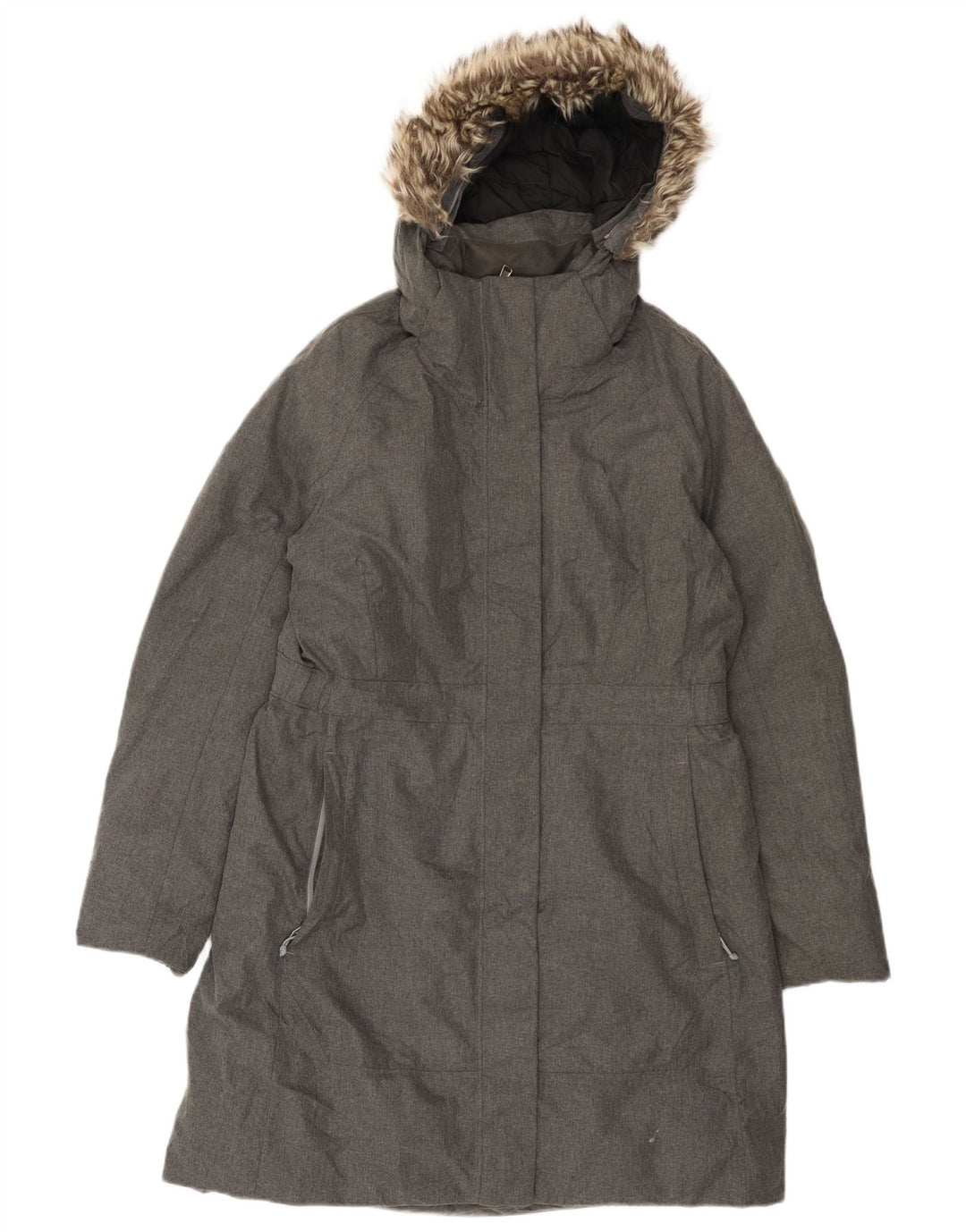 Cappotto imbottito con cappuccio da donna The North Face UK 16 Large Grigio Poliestere
