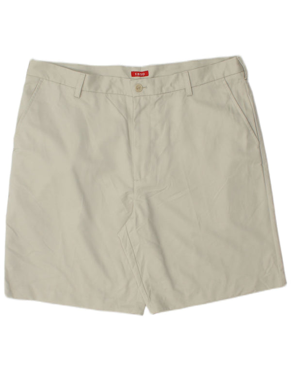 Pantaloncini chino da uomo IZOD W40 XL poliestere beige
