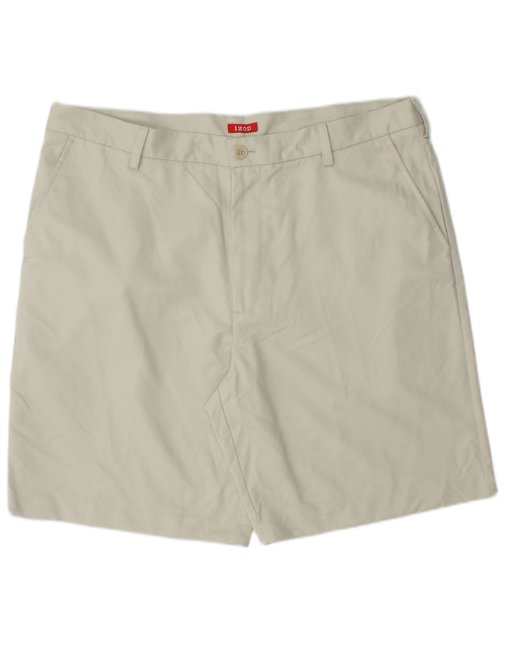 Pantaloncini chino da uomo IZOD W40 XL poliestere beige