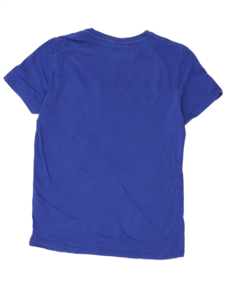 T-shirt da uomo Superdry Top in cotone blu medio