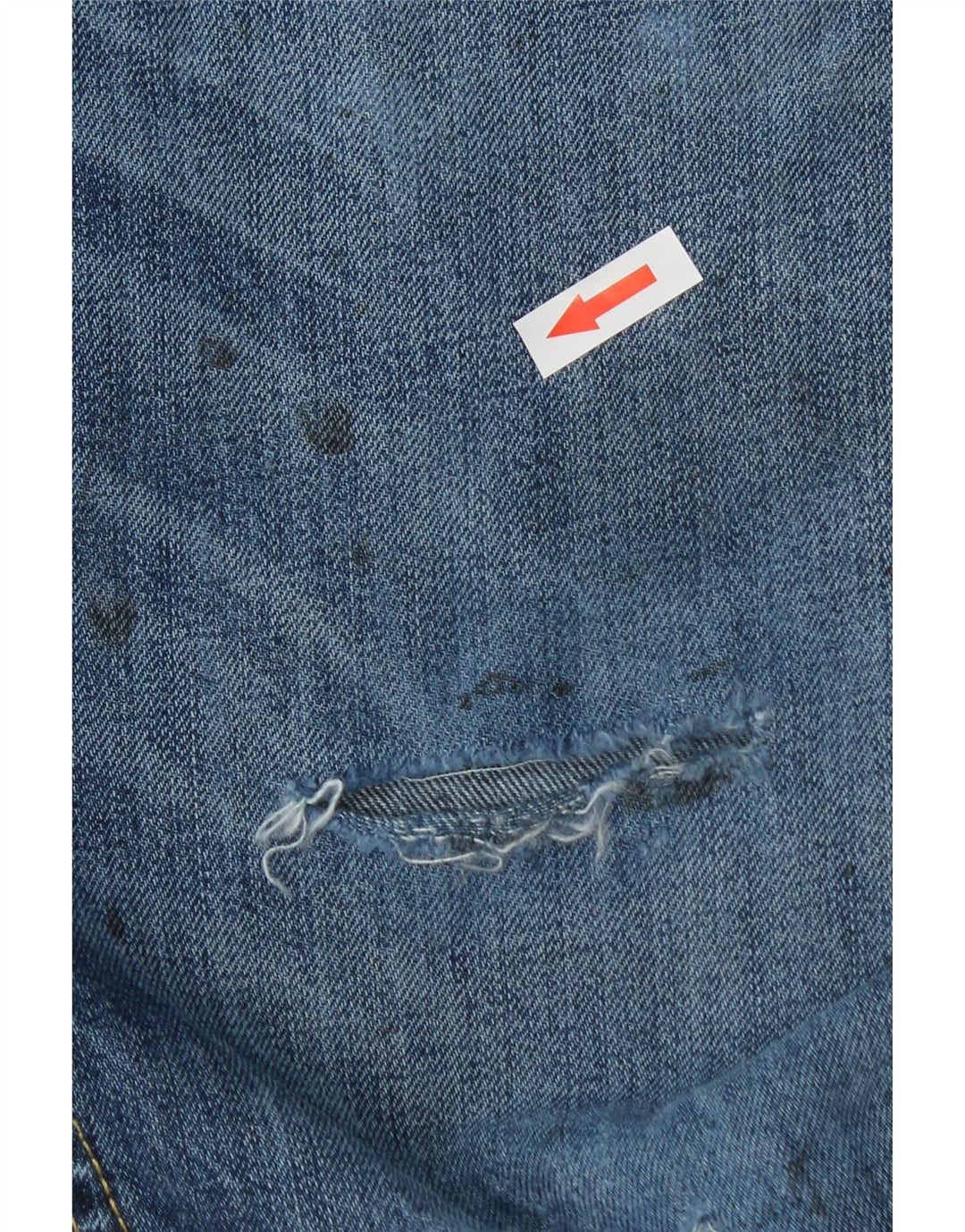 Jeans Levi's Uomo 511 Slim Distressed W34 L34 Cotone Blu