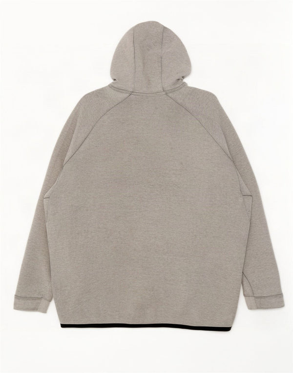 Felpa con cappuccio e zip Nike da uomo XL in cotone grigio