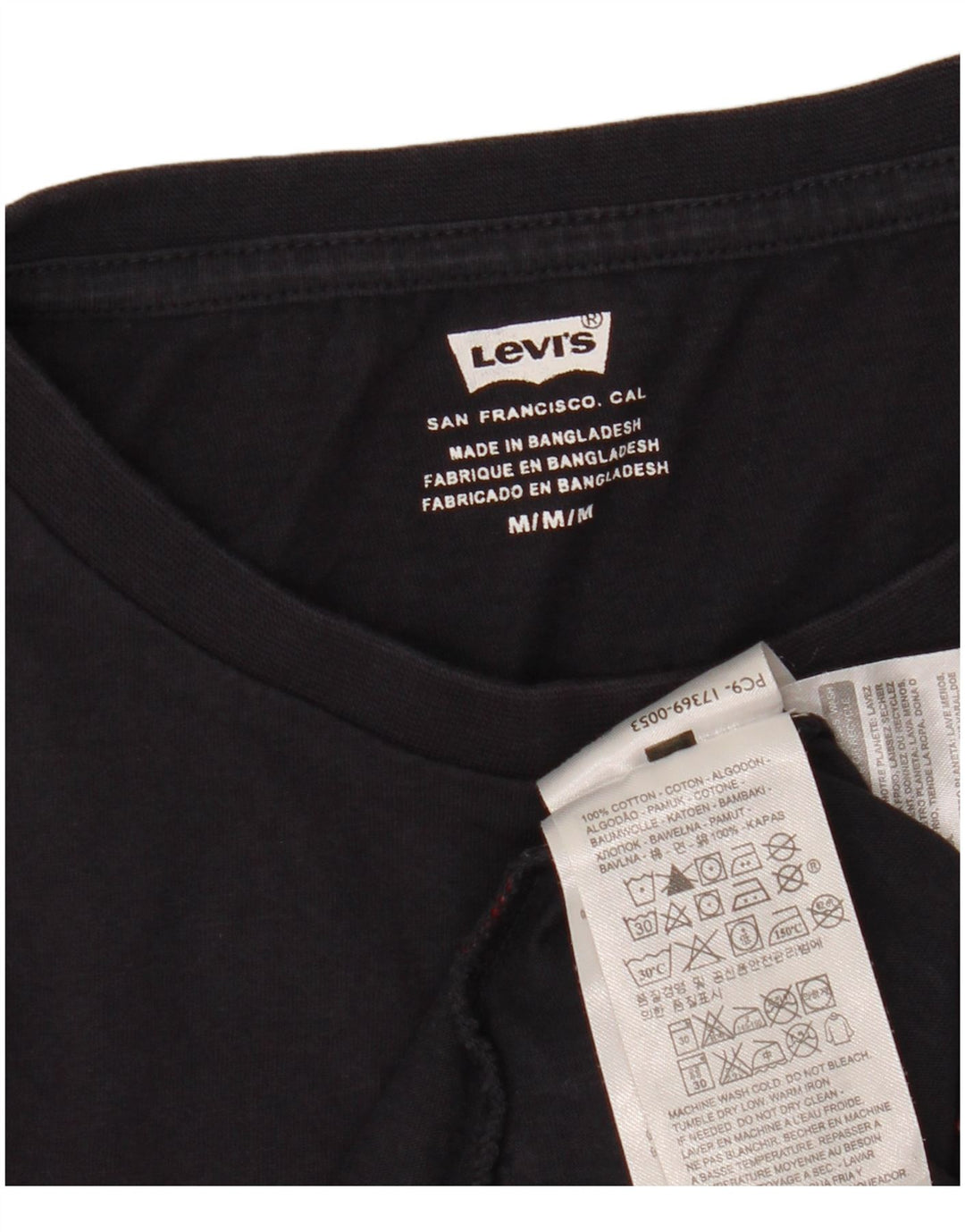 T-shirt grafica da donna LEVI'S Top UK 12 cotone medio blu navy