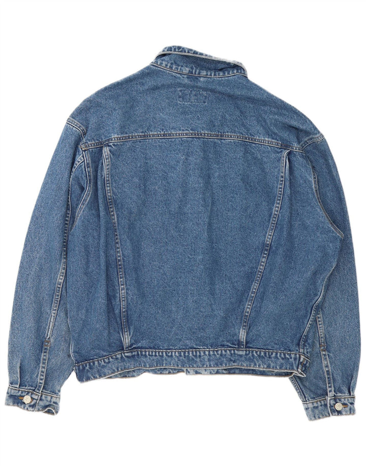 Giacca di jeans vintage da uomo UK 42 XL in cotone blu