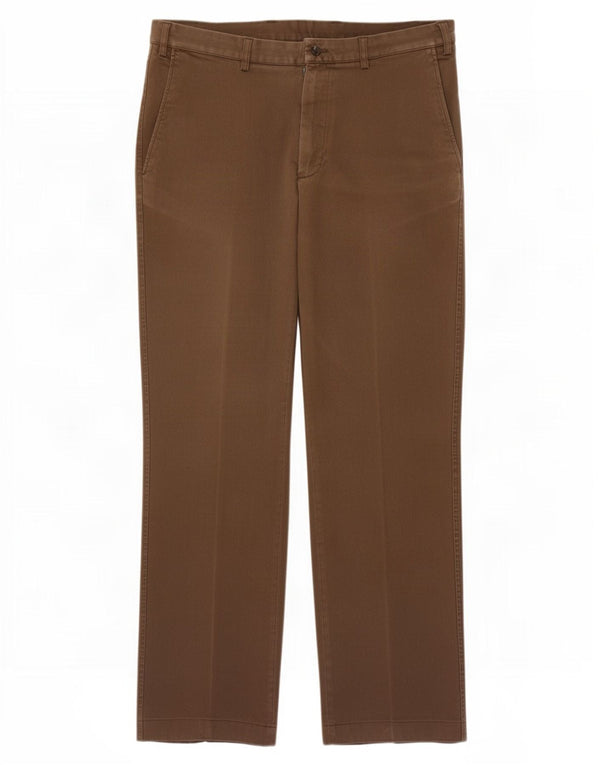 Pantaloni chino dritti da uomo Gant W35 L31 in cotone marrone