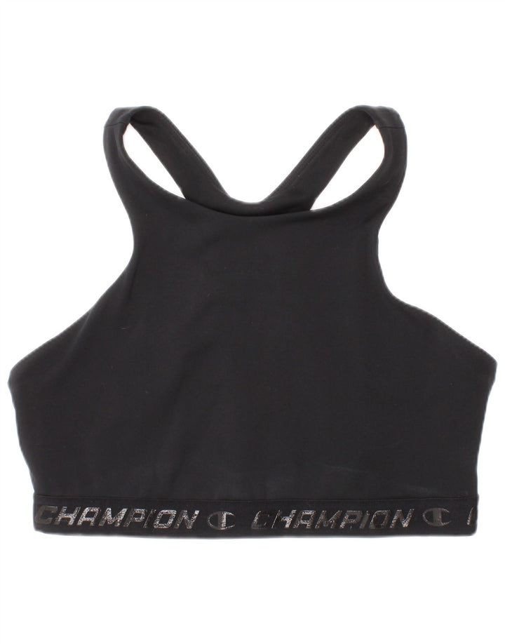 Reggiseno sportivo grafico da donna Champion, top medio, nero sportivo