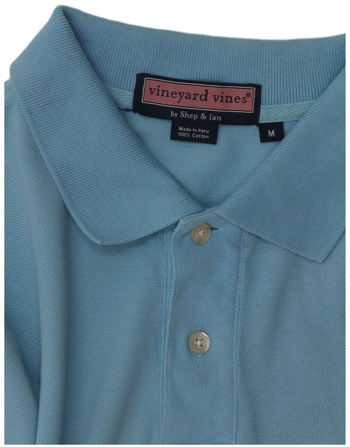 Polo da uomo VINEYARD VINES in cotone blu medio