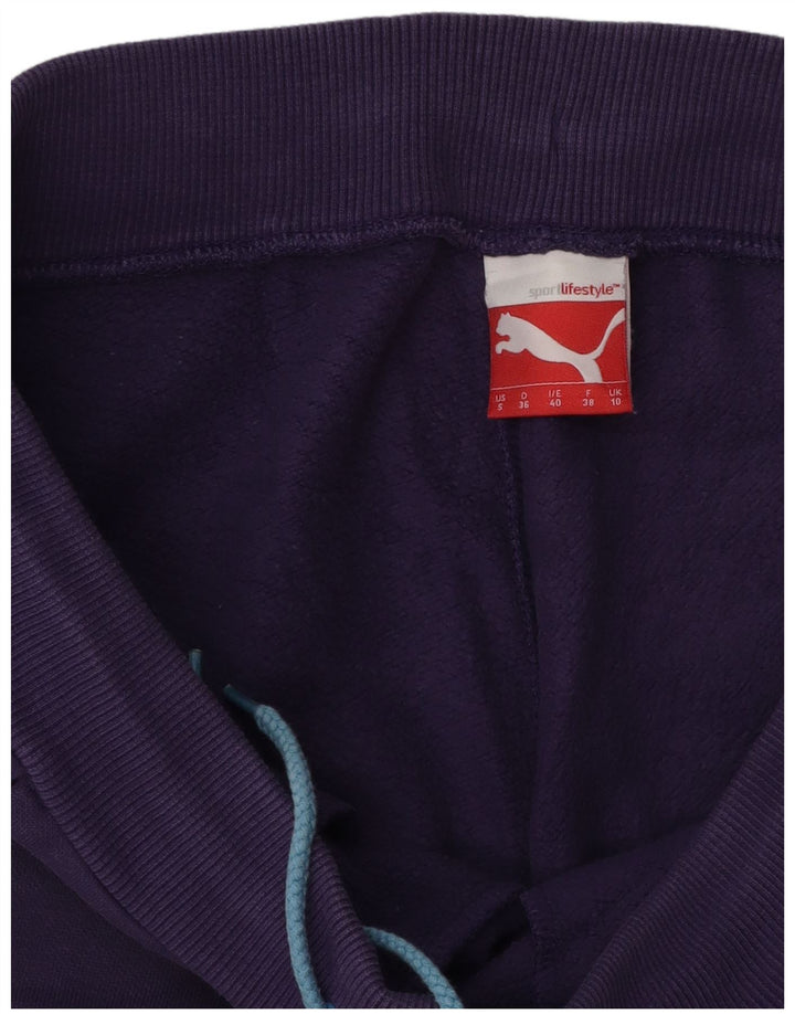 Pantaloni da tuta da donna Puma Joggers UK 10 Small Purple Colourblock