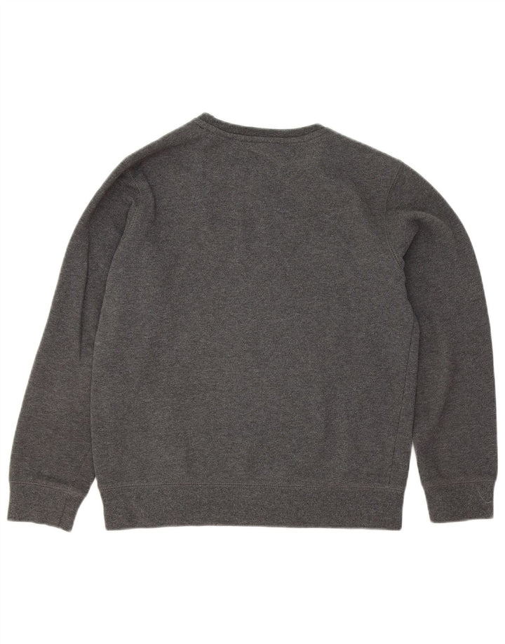 CHAMPION Boys Graphic Sweatshirt Jumper 11-12 Years Large Grey Cotton