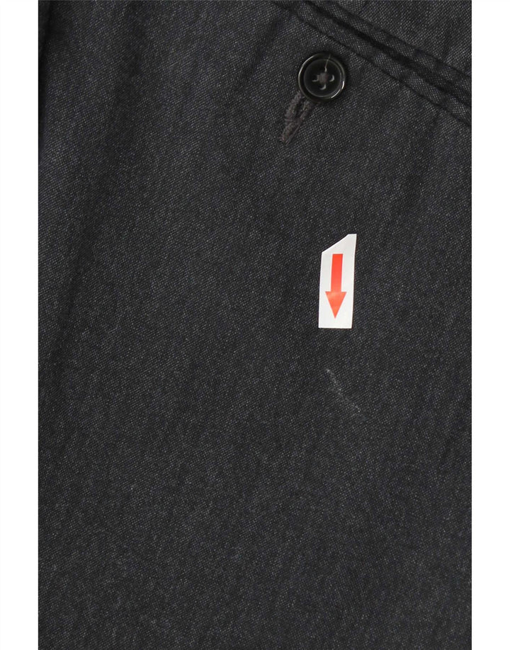 Pantaloni chino slim fit da uomo Marks & Spencer W34 L29 poliestere blu navy
