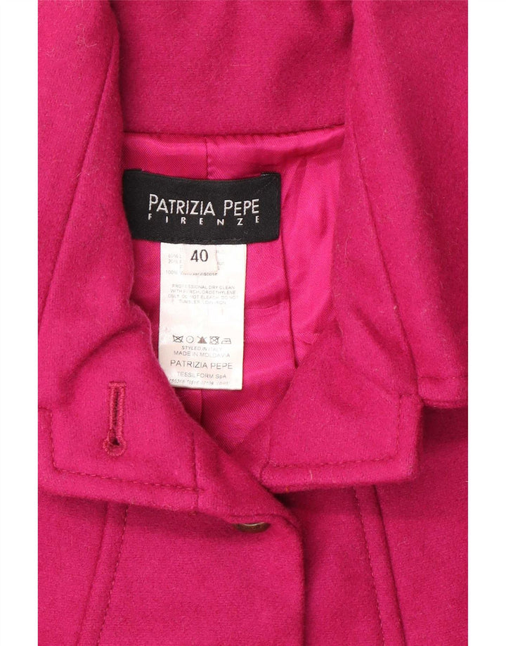 Patrizia Pepe Cappotto da donna IT 40 Small Rosa Lana