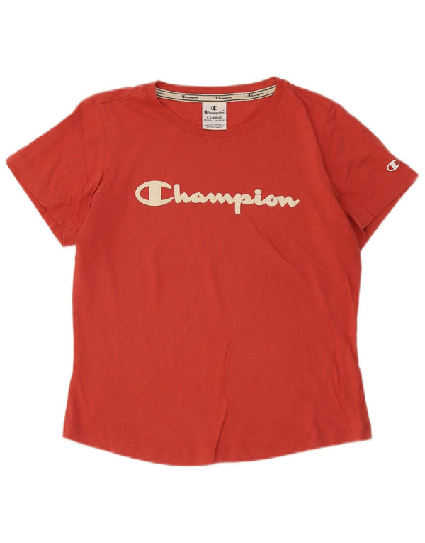 Maglietta grafica per ragazze Champion Top 13-14 anni XL Rossa