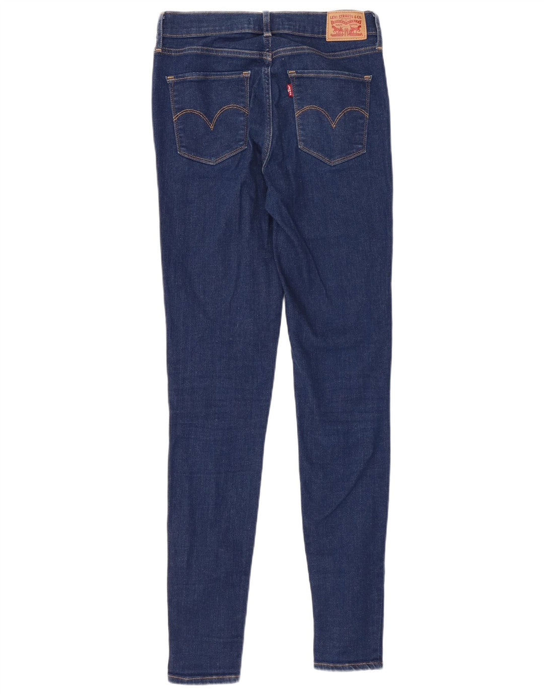 Jeans super skinny da donna a vita alta LEVI'S W27 L32 cotone blu