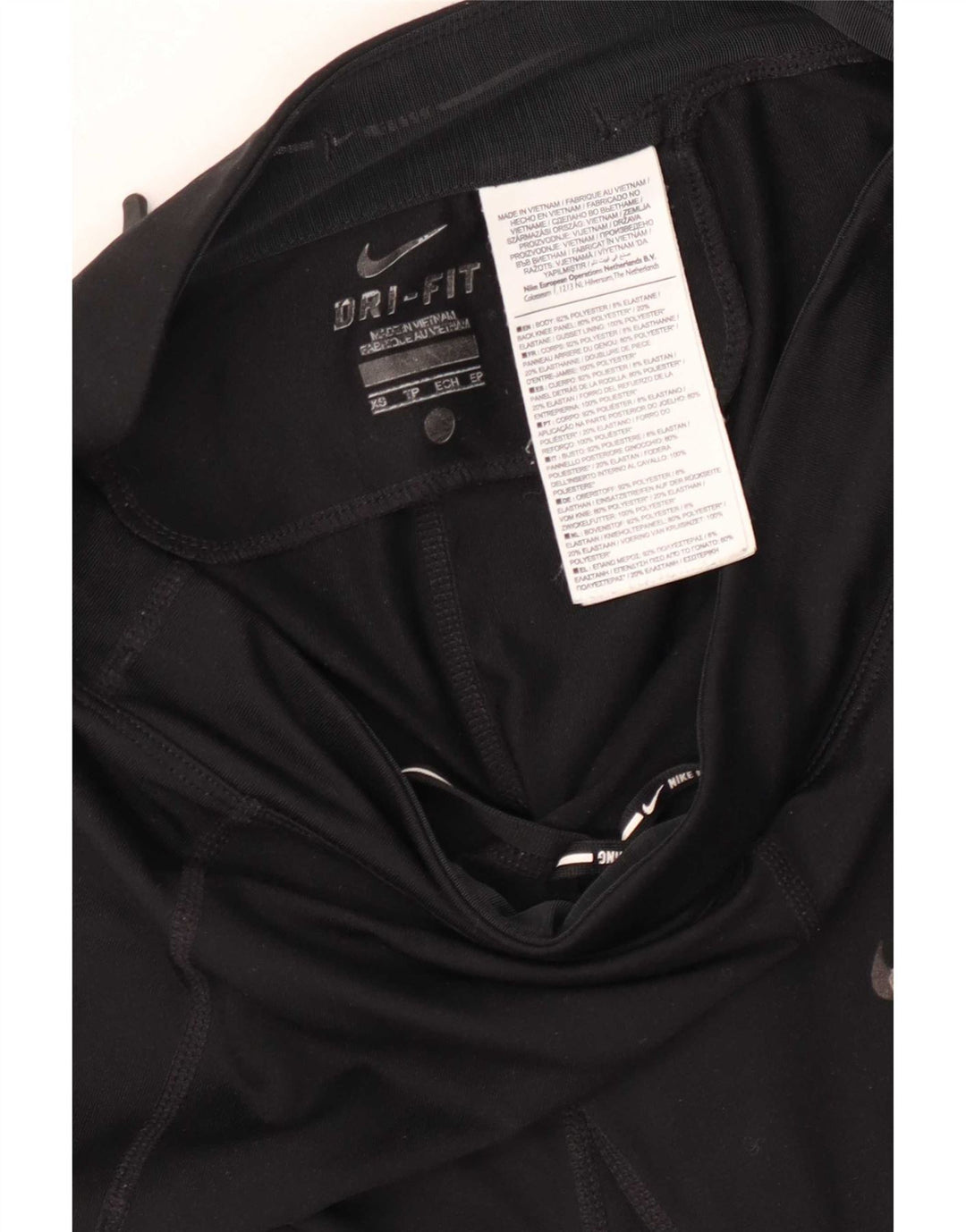 Leggings Nike Dri Fit da donna UK 4 XS poliestere nero