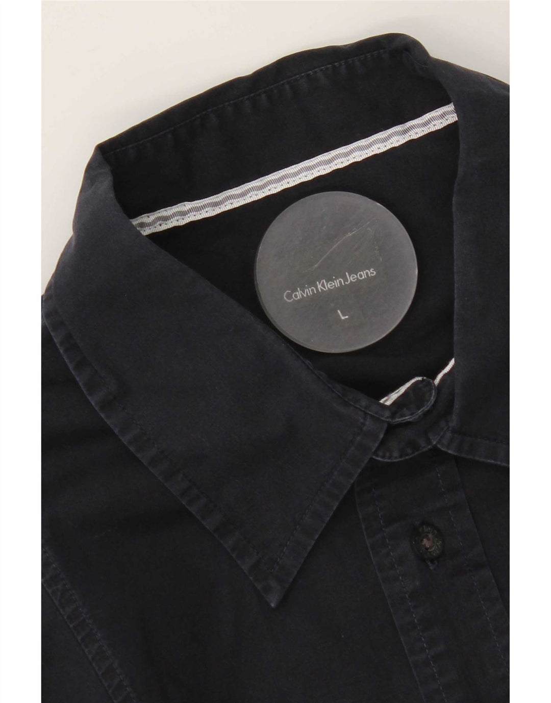 Camicia da uomo Calvin Klein Jeans grande blu navy