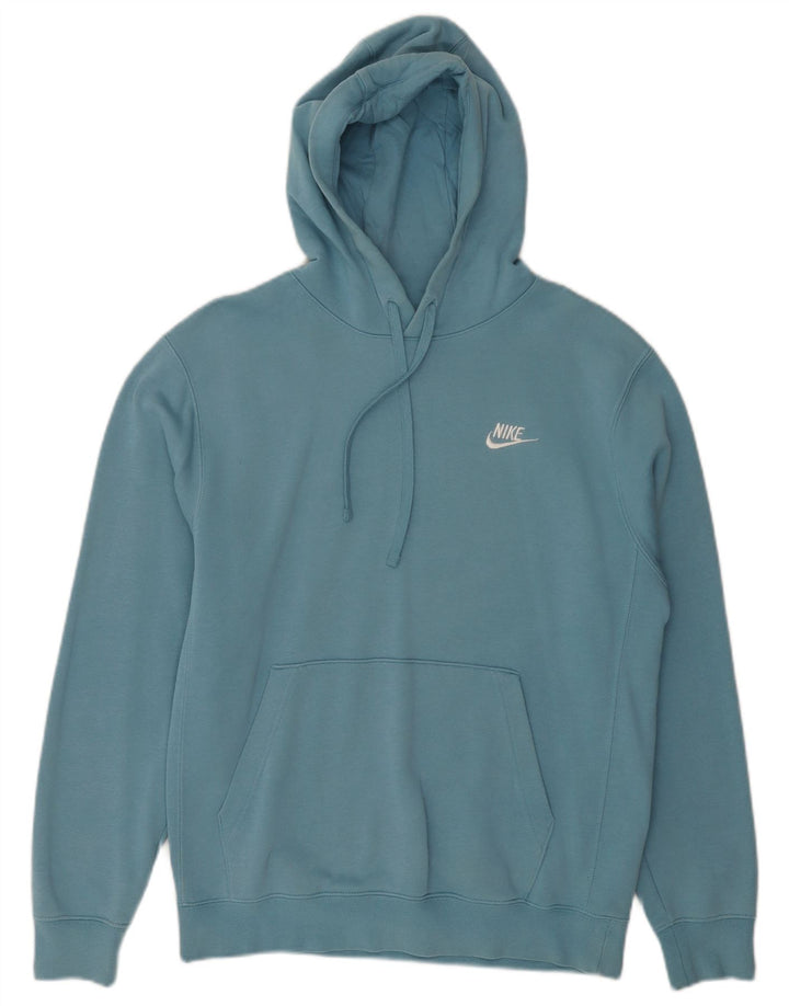 Felpa con cappuccio da uomo Nike Small Blue Cotton Sports