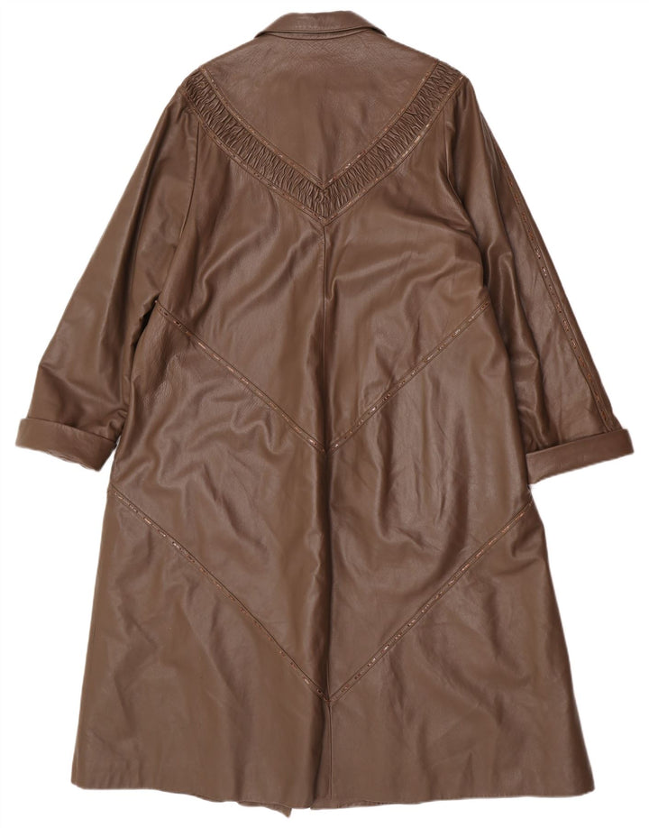 Il tuo cappotto in pelle da donna Sixth Sense UK 16 grande marrone