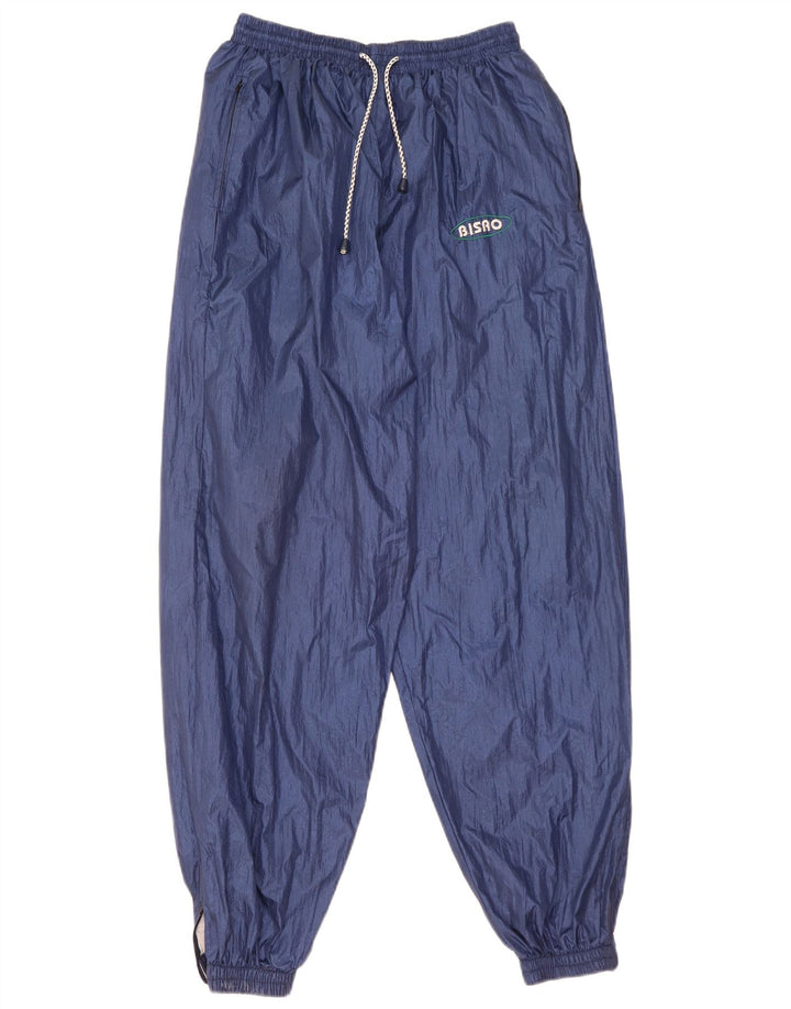 Pantaloni impermeabili vintage da uomo blu medio