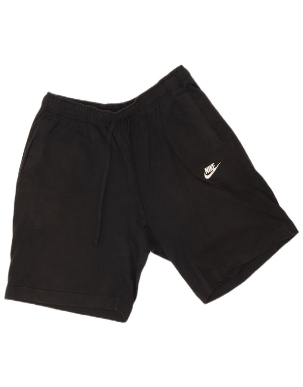 Pantaloncini sportivi Nike da uomo, cotone medio nero