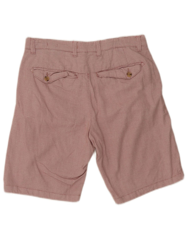 Pantaloncini chino da uomo Zara EU 38 piccoli W30 cotone geometrico rosso