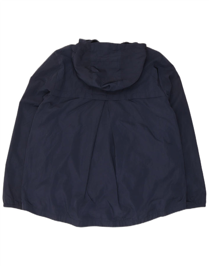 Giacca antipioggia con cappuccio da donna Tommy Hilfiger UK 16 grande poliestere blu navy