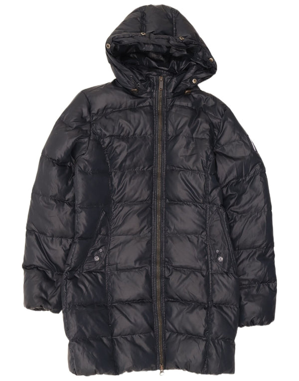 Cappotto imbottito oversize con cappuccio da donna Bomboogie US 4 piccolo blu navy