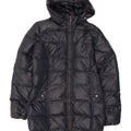 Cappotto imbottito oversize con cappuccio da donna Bomboogie US 4 piccolo blu navy