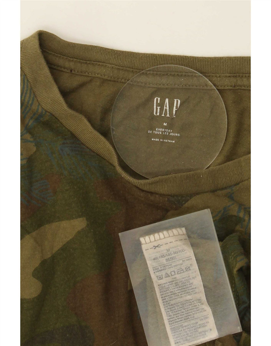 Gap T-shirt da uomo Top in cotone mimetico medio kaki