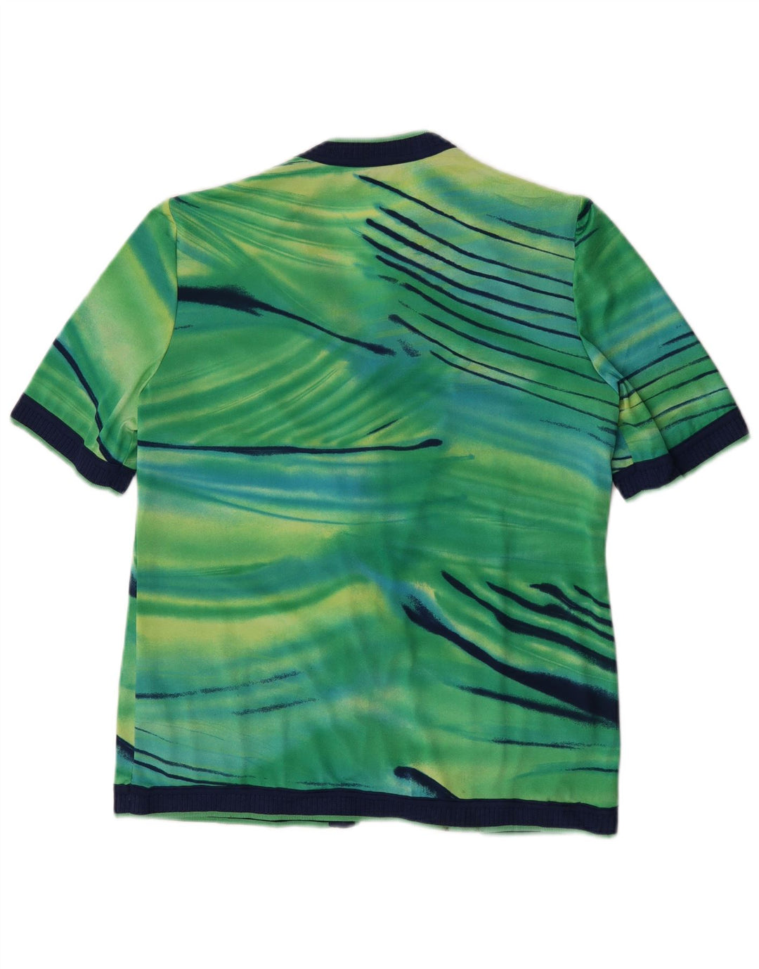 Top Cardigan a Maniche Corte da Donna Domina IT 44 Verde Medio Tie Dye