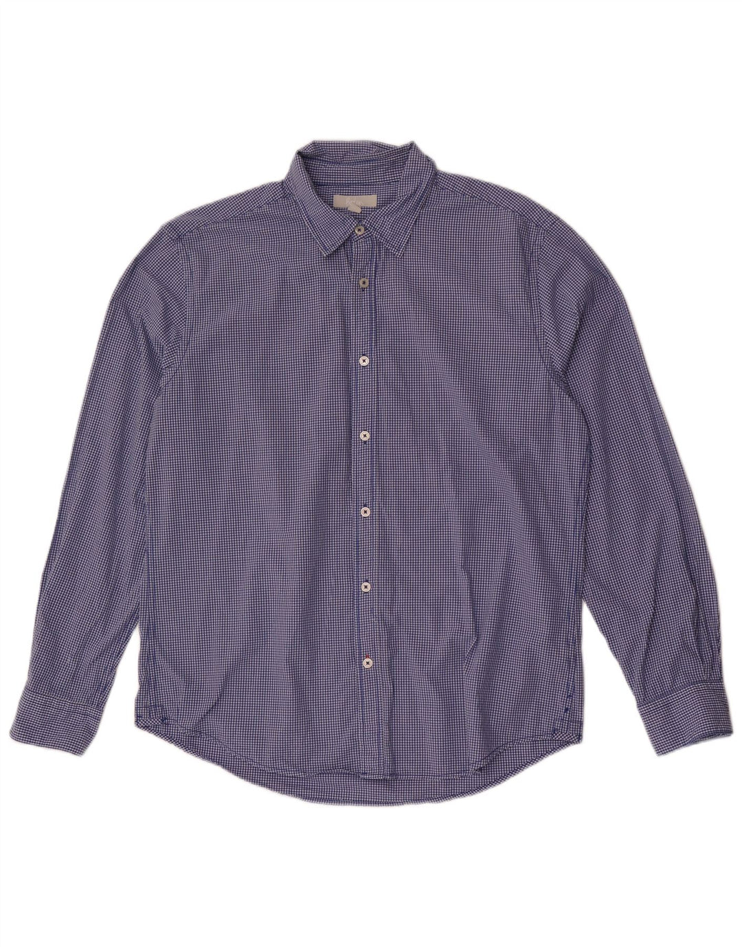 Camicia Boden da uomo slim fit grande in cotone a quadretti blu