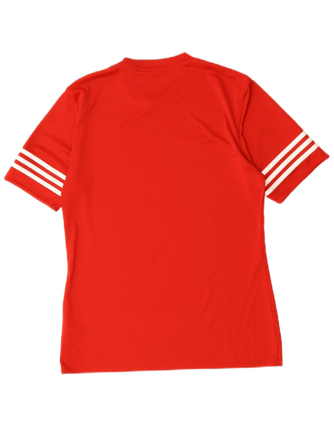T-shirt Adidas Climalite da uomo Top in poliestere rosso medio