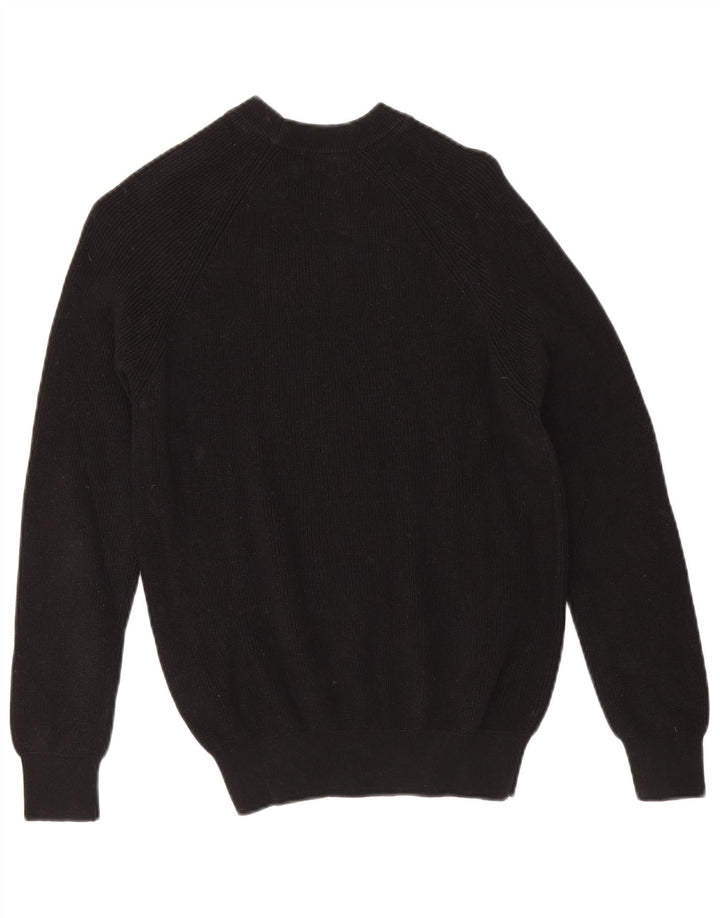 Maglione girocollo da uomo Zara piccolo in cotone nero