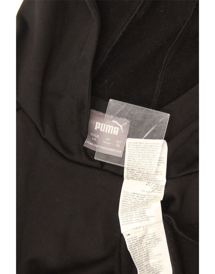 Felpa con cappuccio da ragazzo Puma 11-12 anni in poliestere nero
