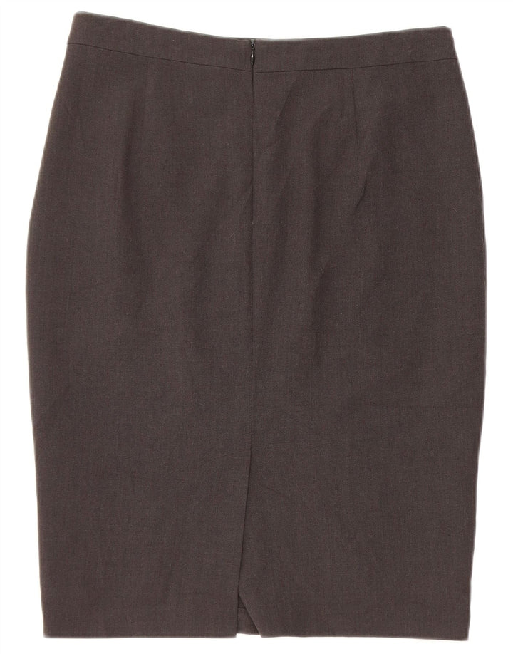 Gonna a tubino da donna Marks & Spencer UK 10 piccola W30 poliestere grigio