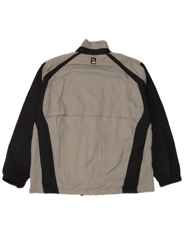 Giacca da tuta da uomo Lotto 3XL Poliestere color block grigio