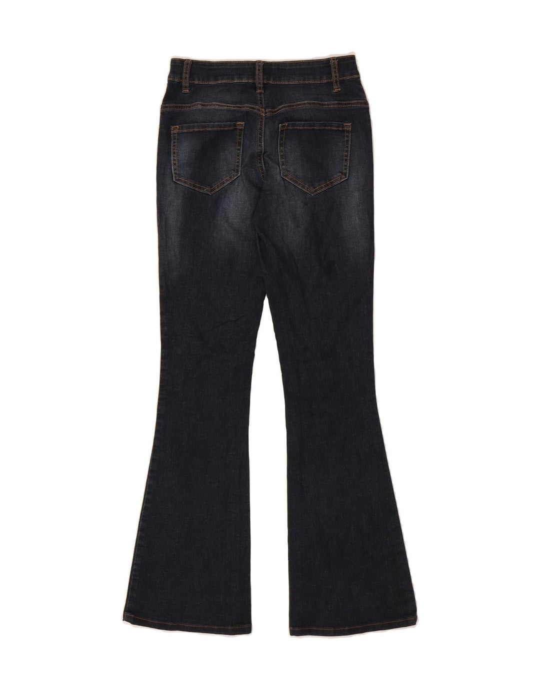 BENETTON Womens Flared Jeans W26 L26 Navy Blue Vintage Benetton and Second-Hand Benetton from Messina Hembry 