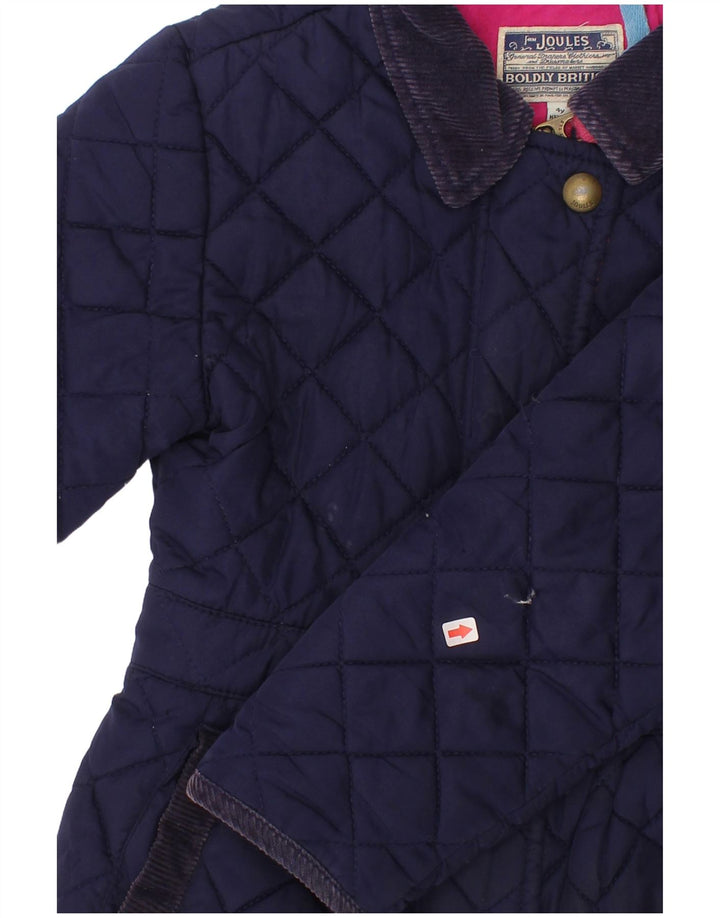 Giacca trapuntata per ragazze Joules 3-4 anni in poliestere blu navy