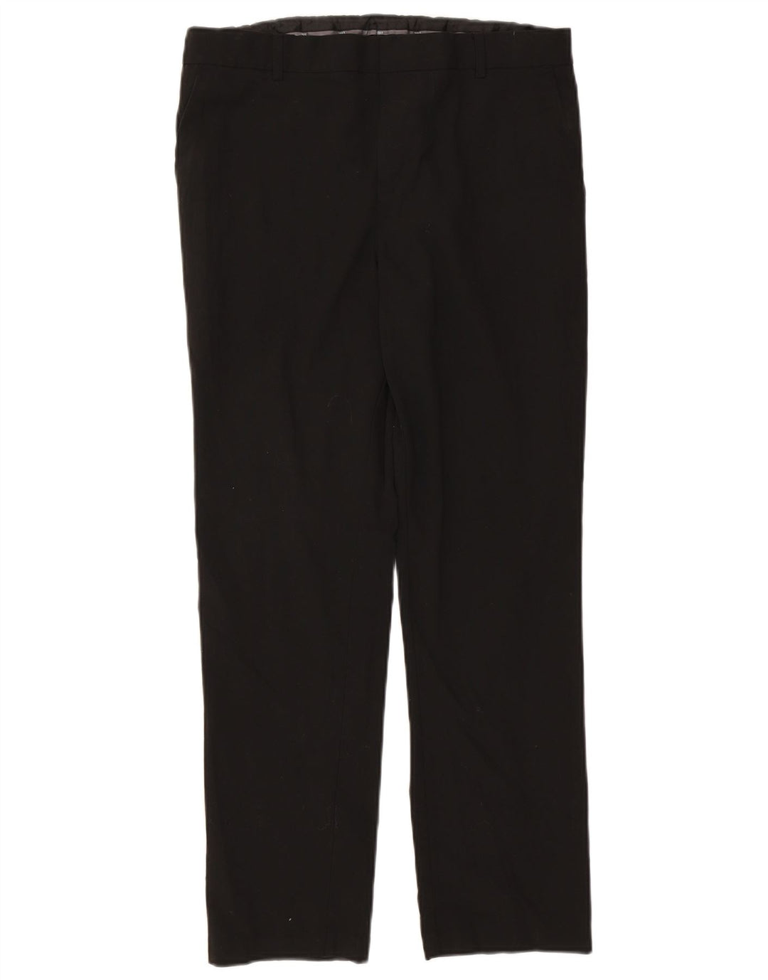 Pantaloni da abito dritti da uomo Marks & Spencer W34 L29 neri