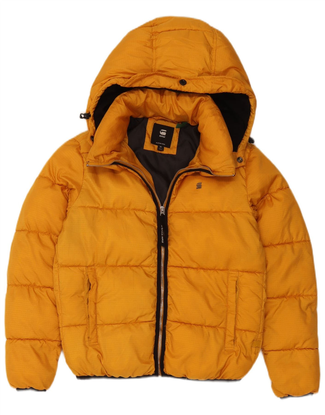 Giacca imbottita con cappuccio da donna G-Star UK 14 Poliestere giallo medio