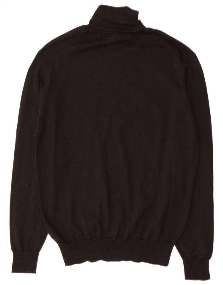 Maglione maglione a collo alto da donna Marks & Spencer UK 16 grande nero