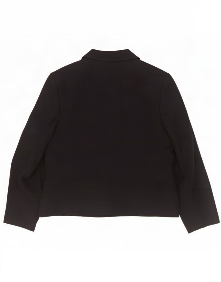 Giacca blazer a 4 bottoni Marks & Spencer da donna St. Michael UK 16 grande nera