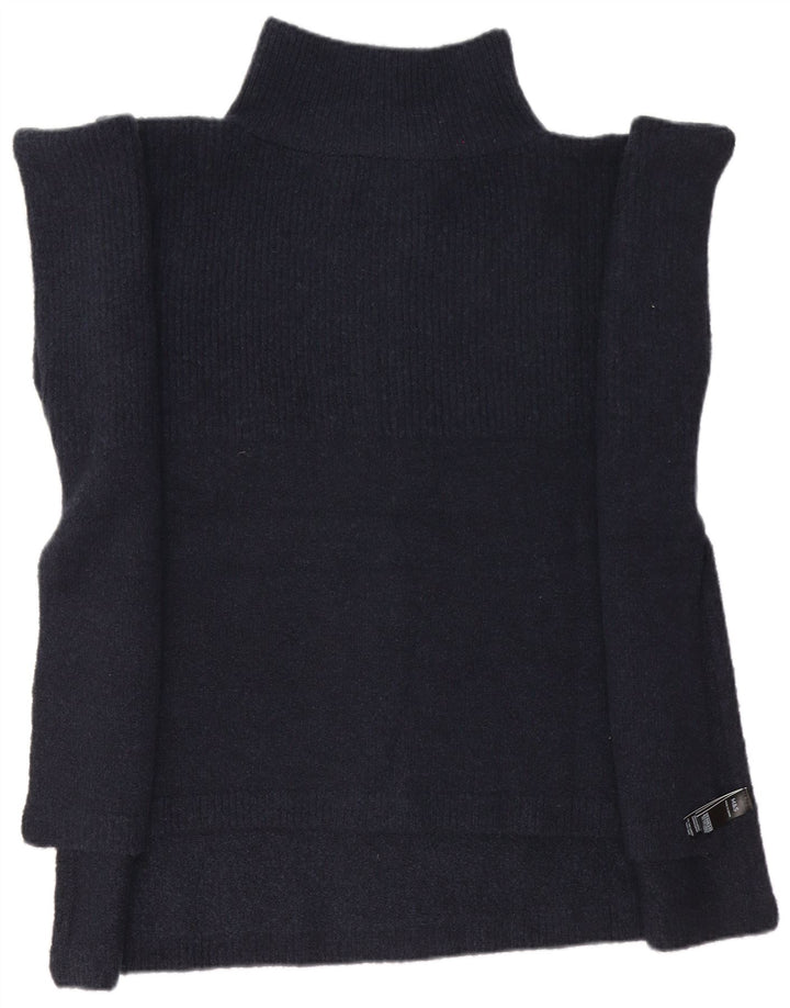 Maglione poncho da donna Marks & Spencer taglia unica poliestere blu navy