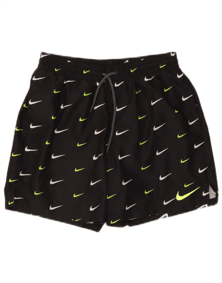 Pantaloncini sportivi grafici Nike da uomo piccoli in poliestere nero