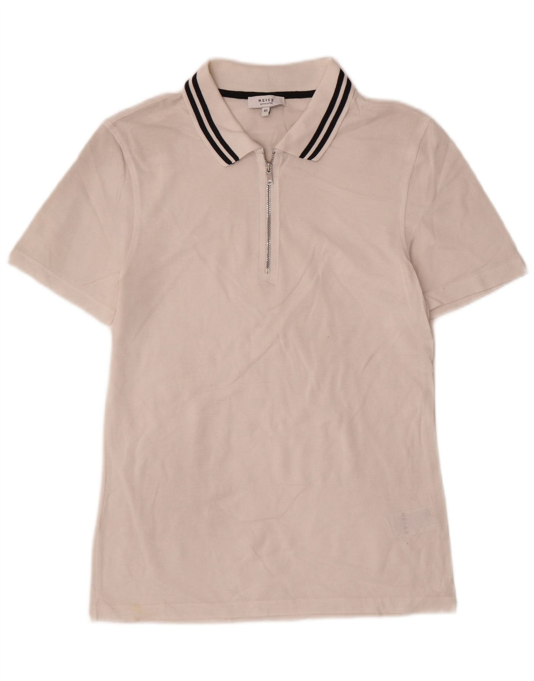 Polo da uomo Reiss XS in cotone bianco
