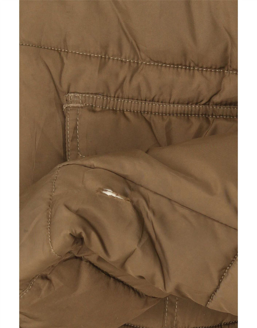 Giacca imbottita con cappuccio da uomo Lee UK 40 grande poliestere marrone