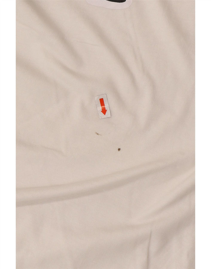 T-shirt grafica da uomo KAPPA Top XL in cotone bianco