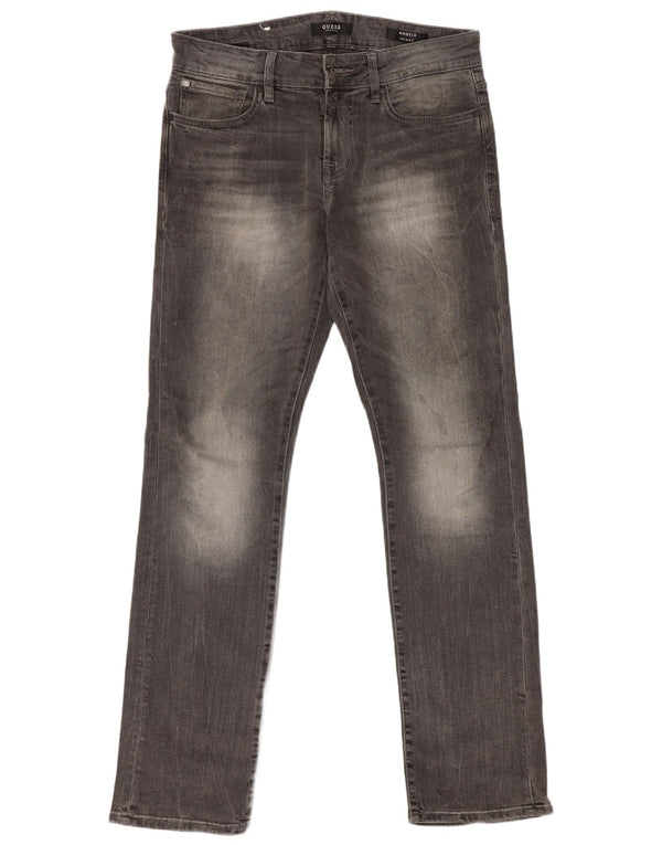 Jeans slim da uomo Guess Angels W30 L32 cotone grigio