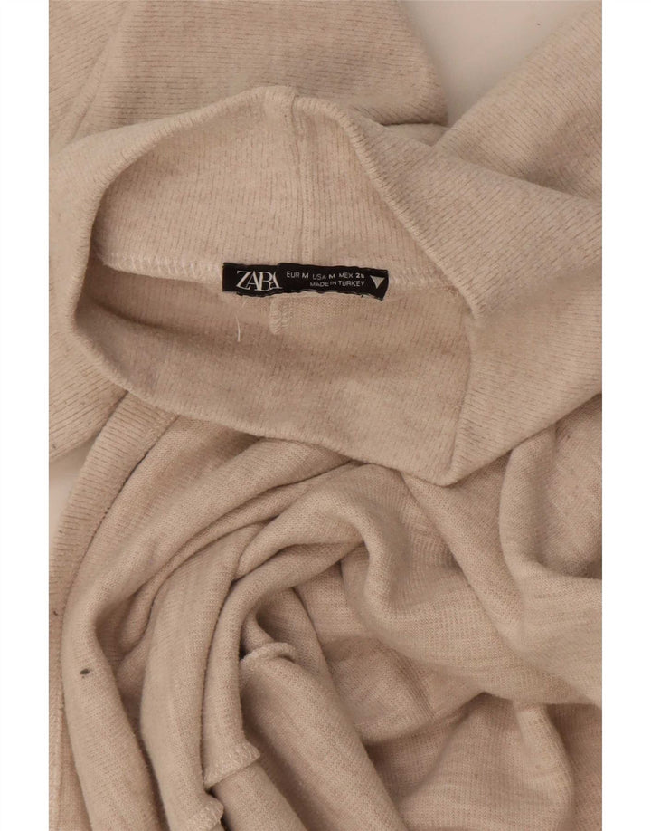 Abito maglione Zara da donna con maniche a 3/4 UK 12 Beige medio