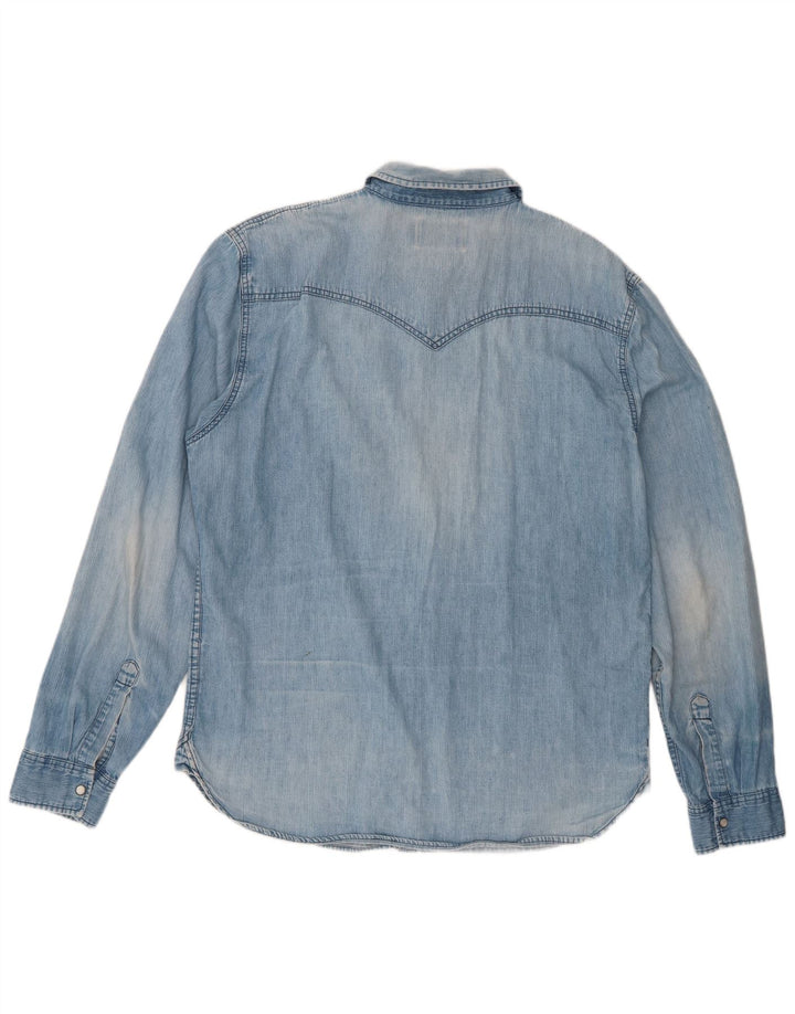 Camicia di jeans da uomo Levi's XL in cotone blu