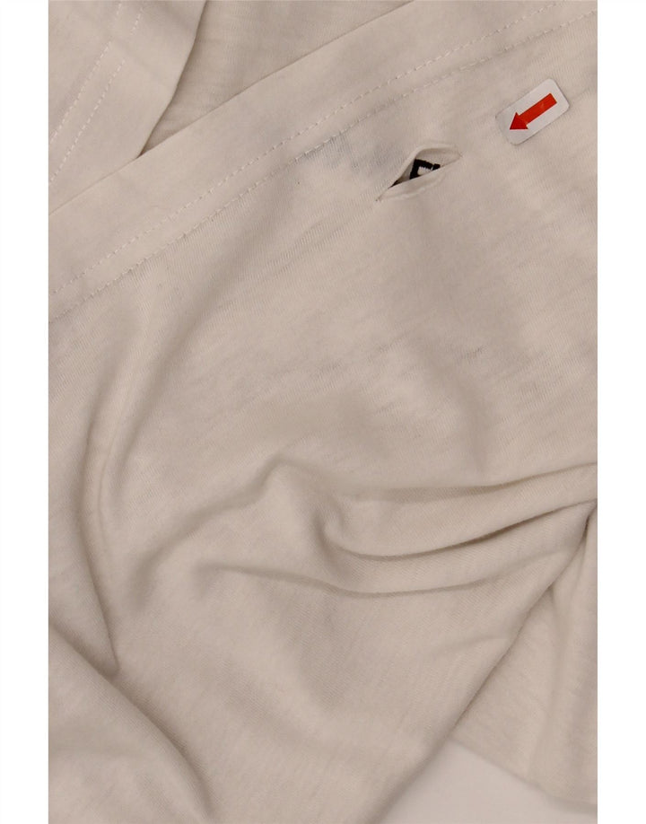 CALVIN KLEIN JEANS Mens T-Shirt Top Medium White Cotton